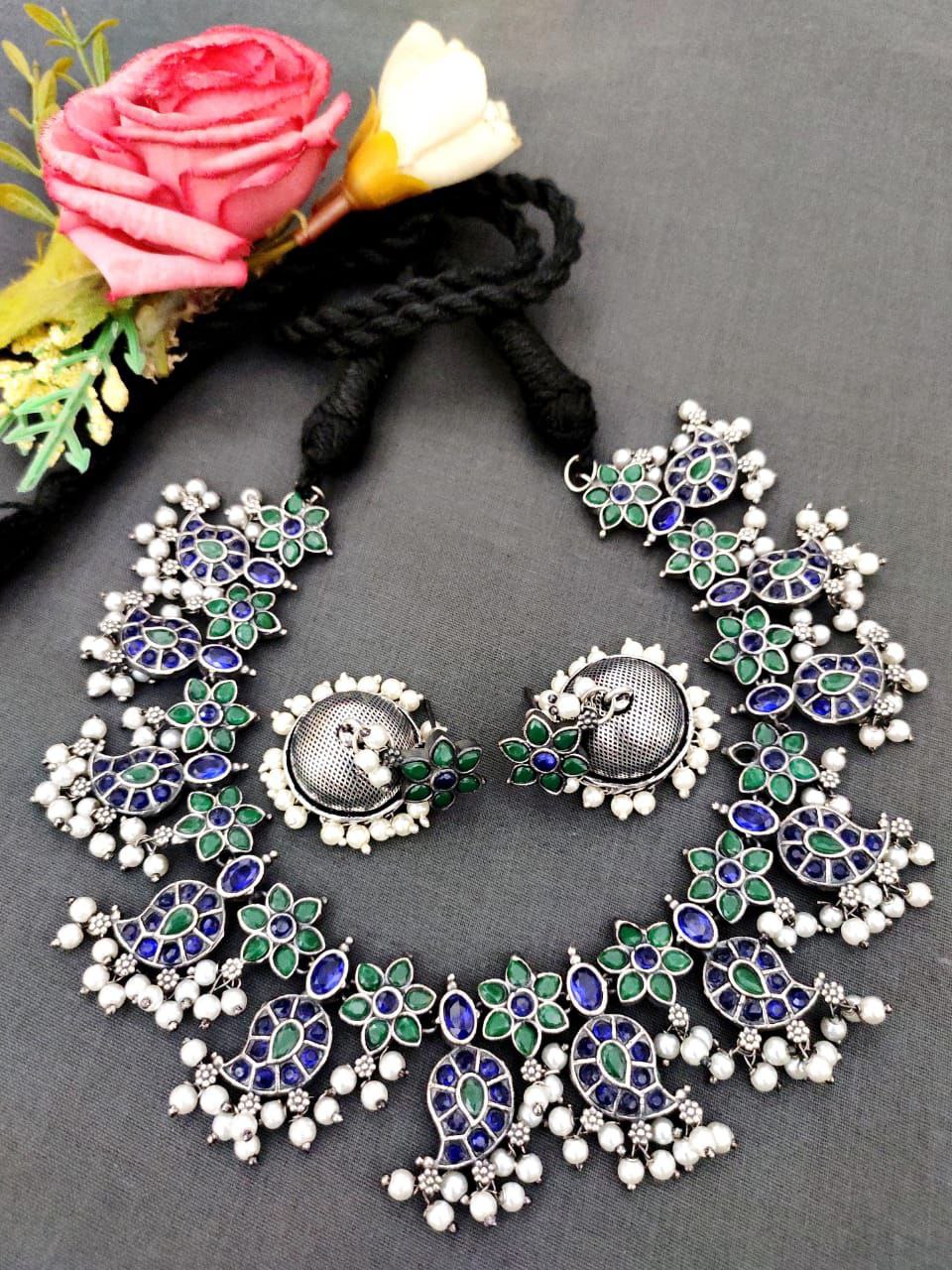 Oxidised Necklace