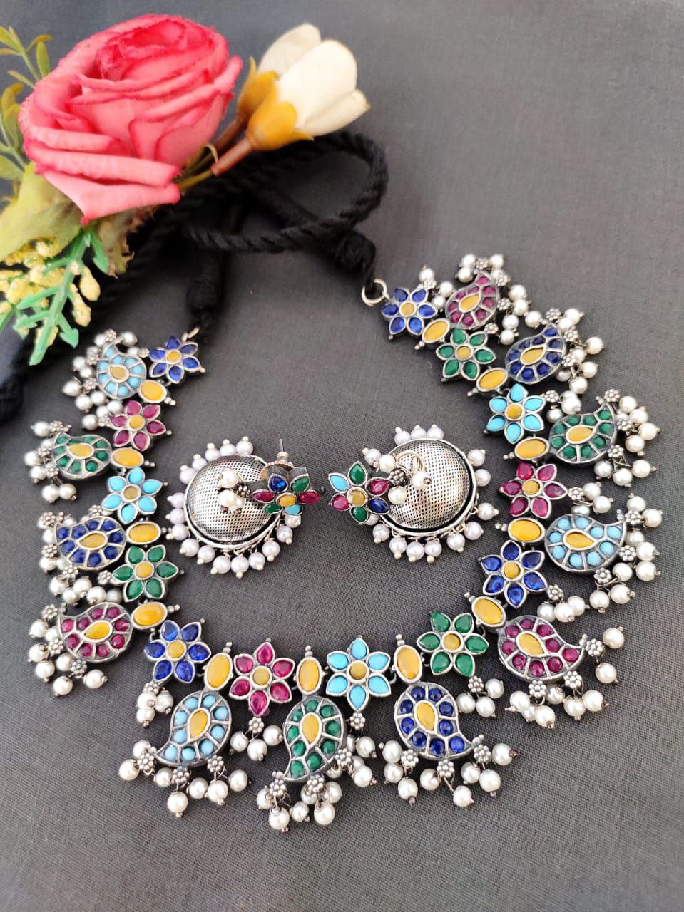 Oxidised Necklace