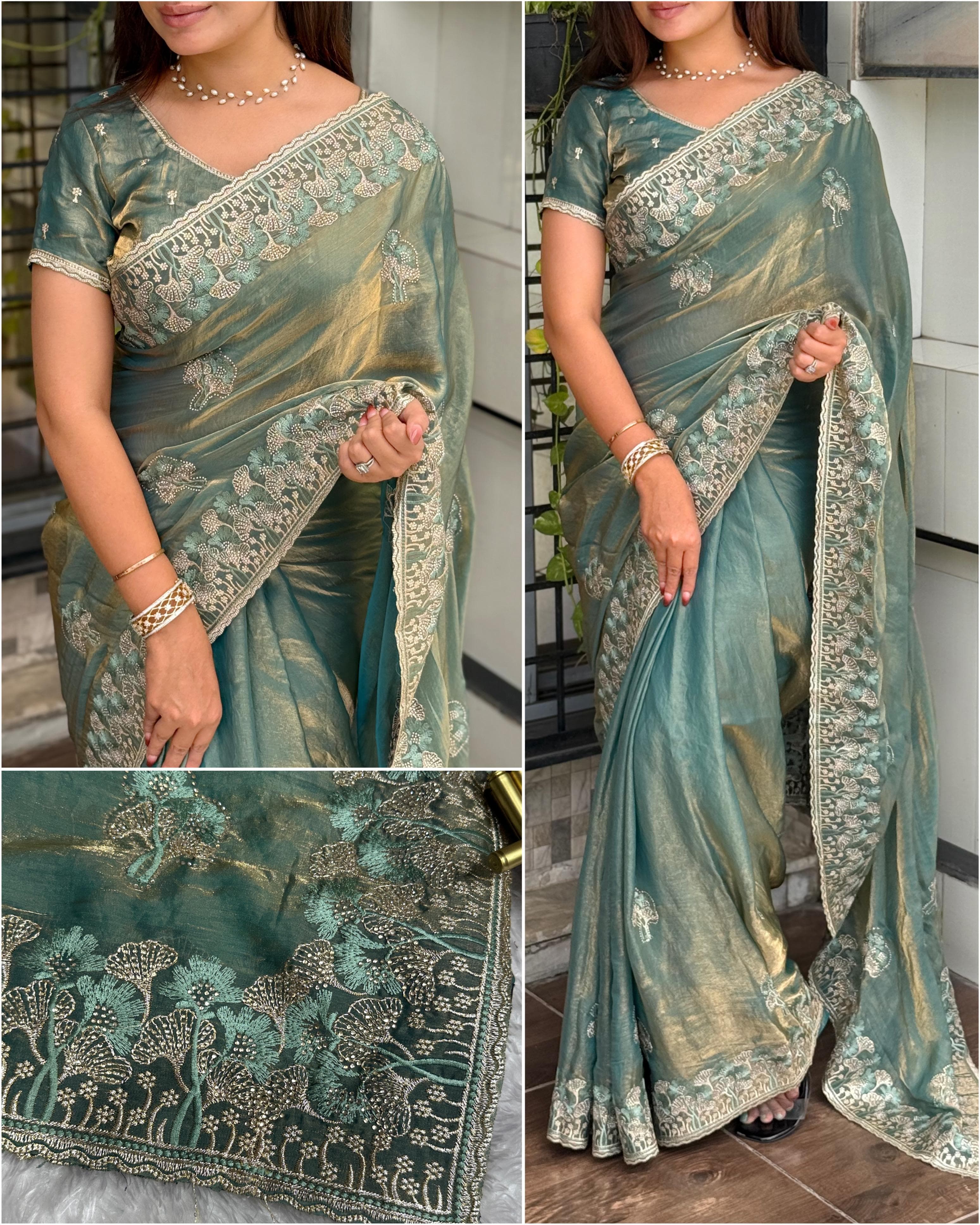 Satin Saree