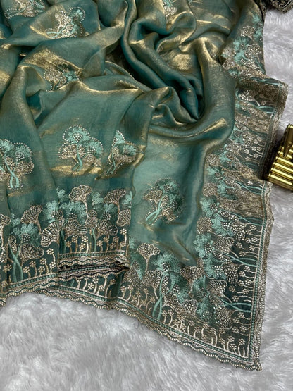 Satin Saree
