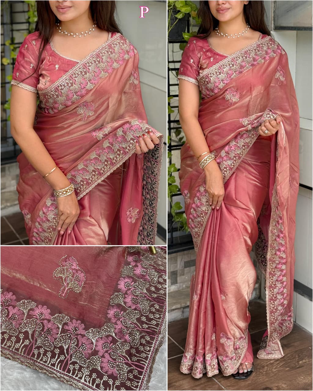Satin Saree