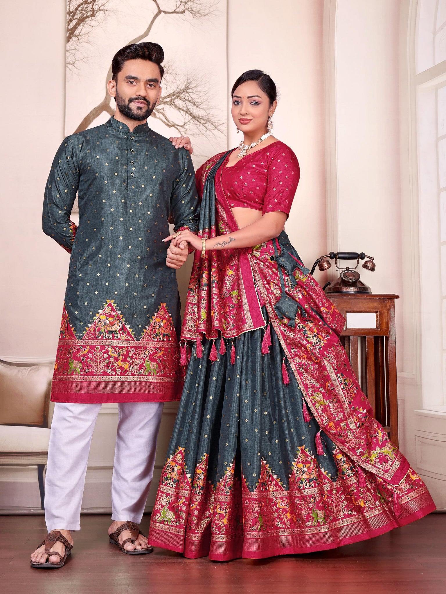 Couple Wear Lehenga Choli