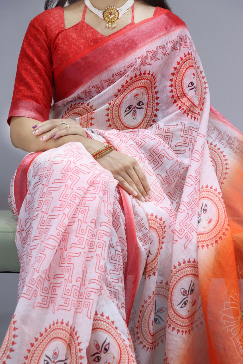 Durga Puja Saree