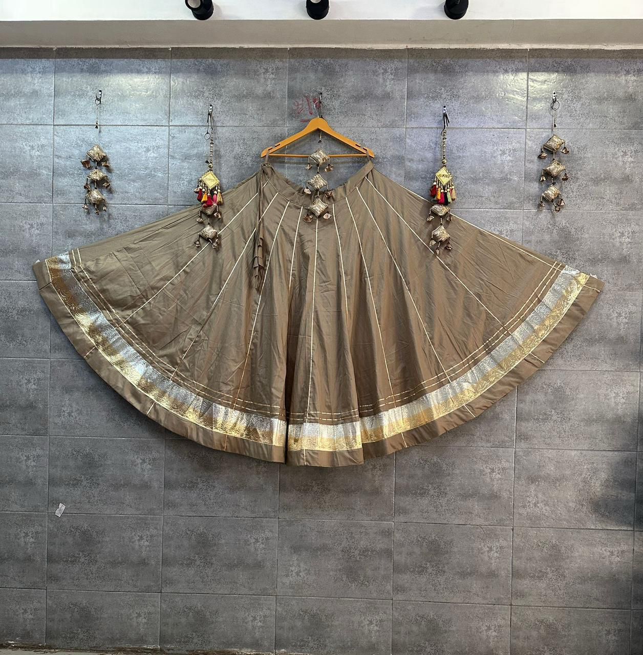 Chiku Pure Reyon Cotton 6 Mtr Flair Navratri Lehenga Skirt