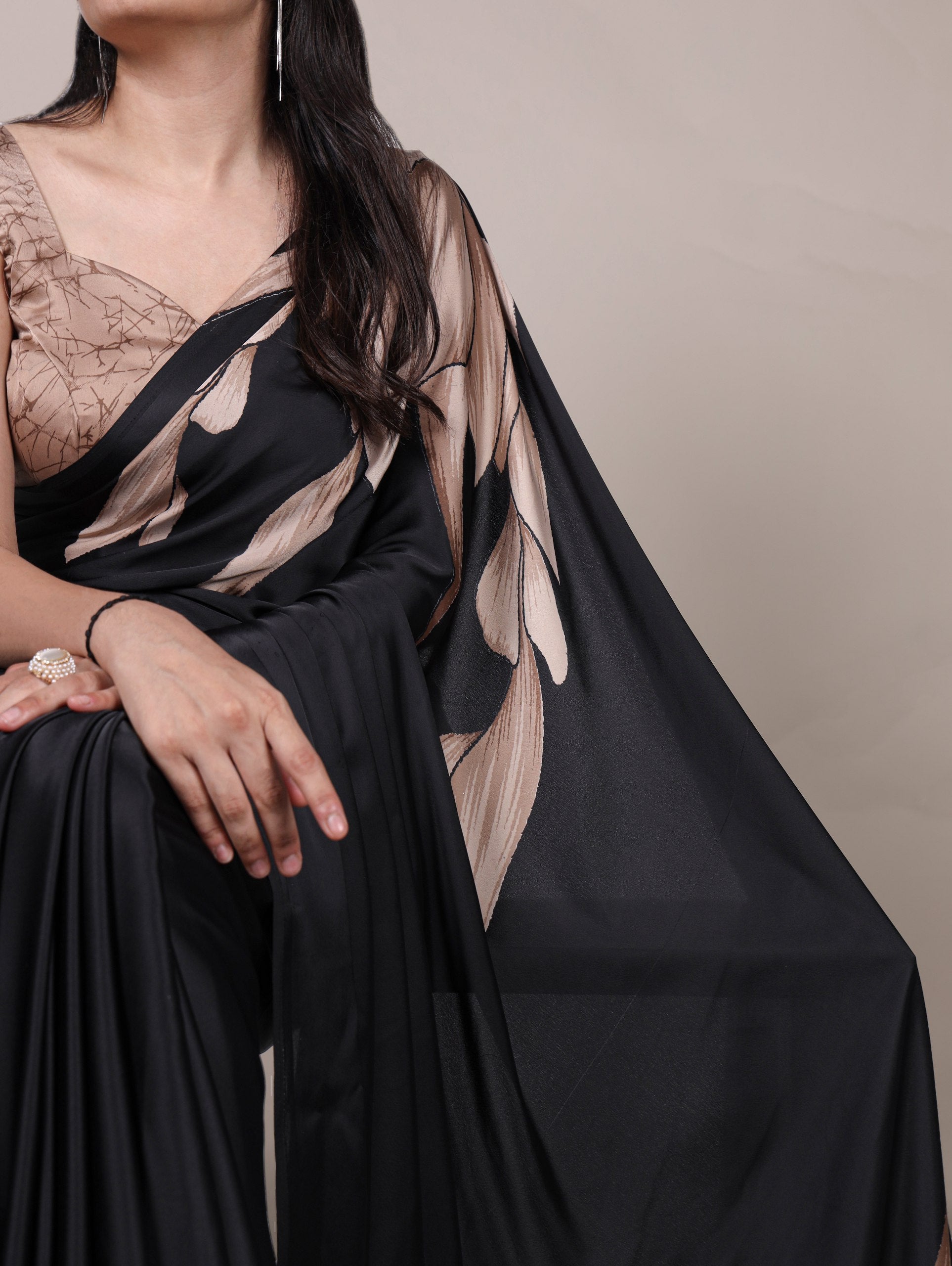Satin Saree