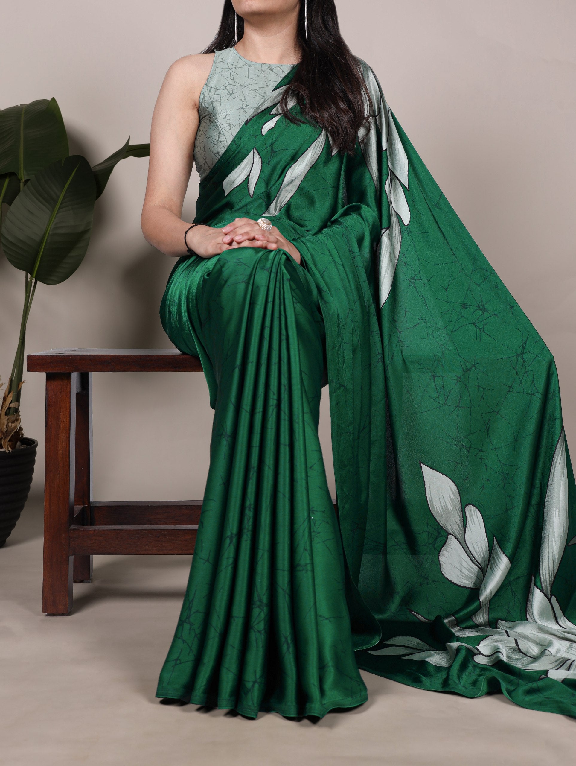 Satin Saree