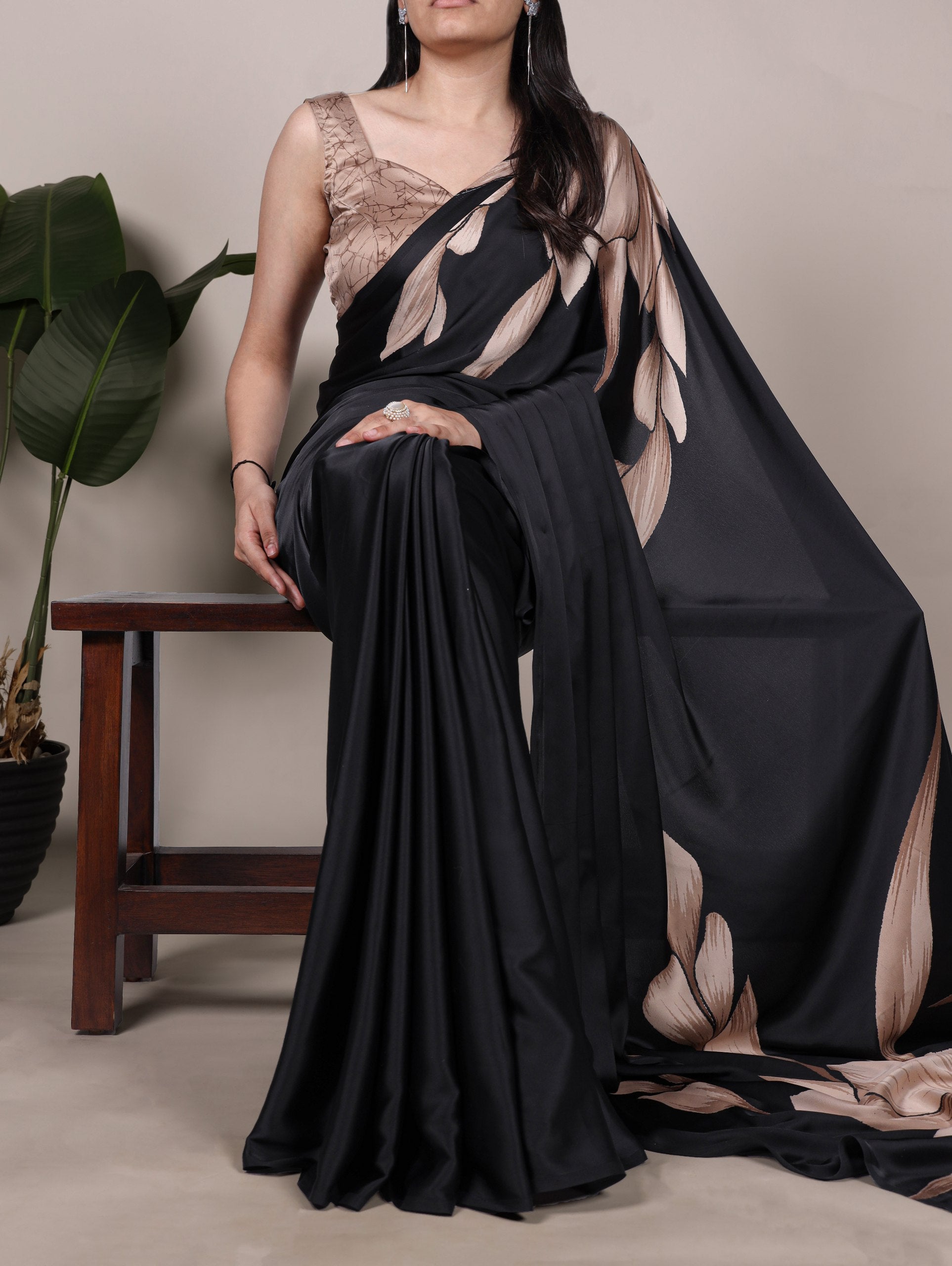 Satin Saree