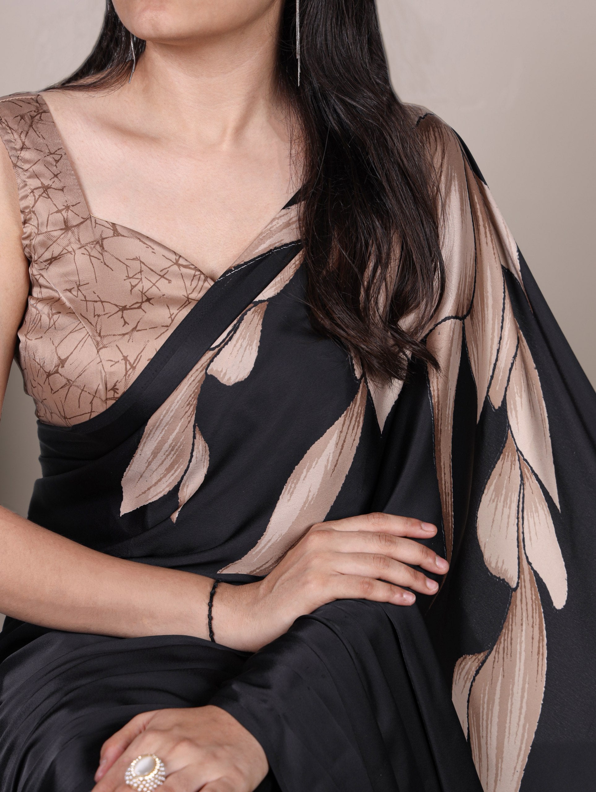 Satin Saree