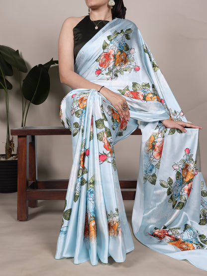 Satin Saree