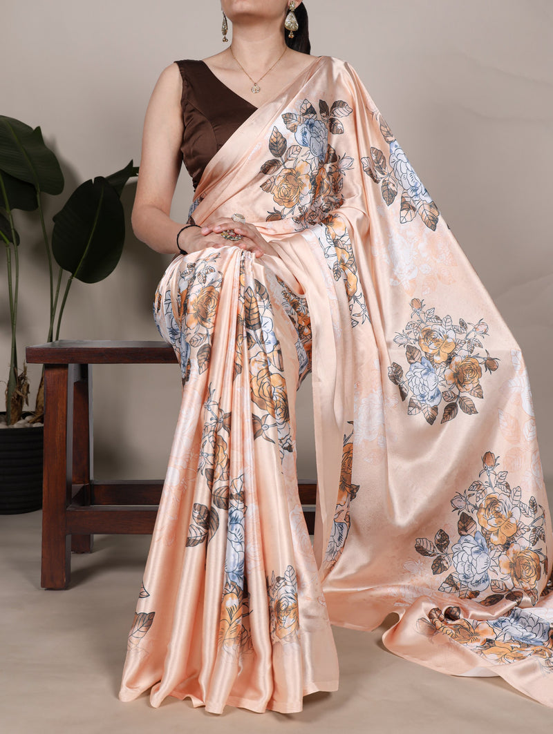 Satin Saree