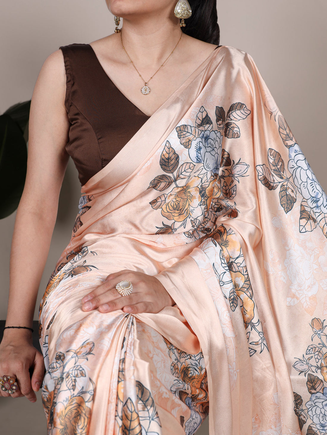 Satin Saree