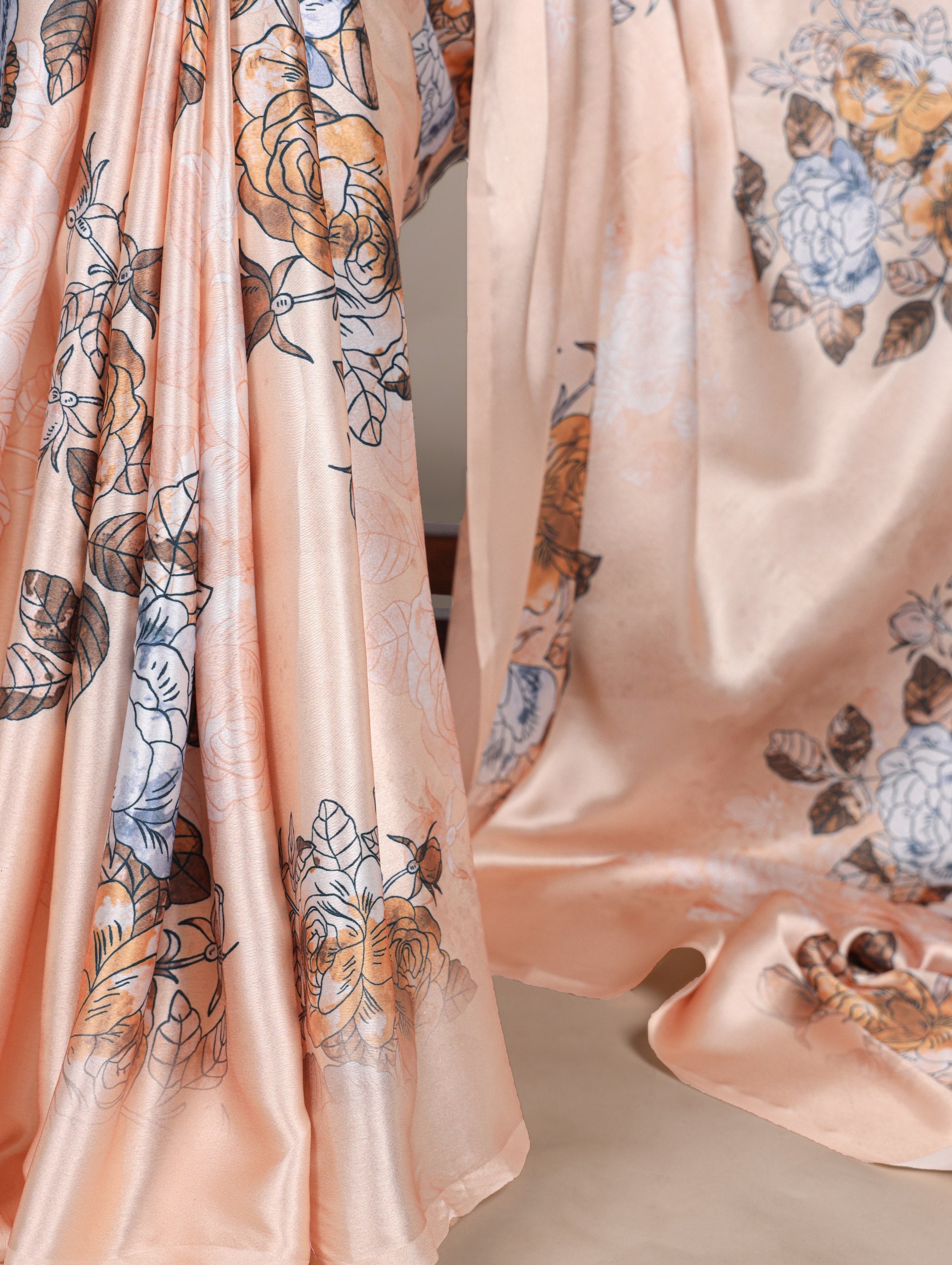 Satin Saree