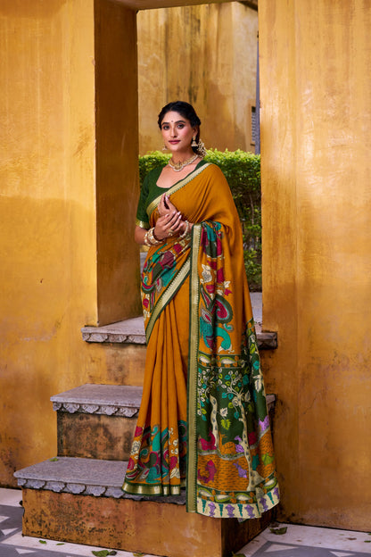 Kalamkari Saree