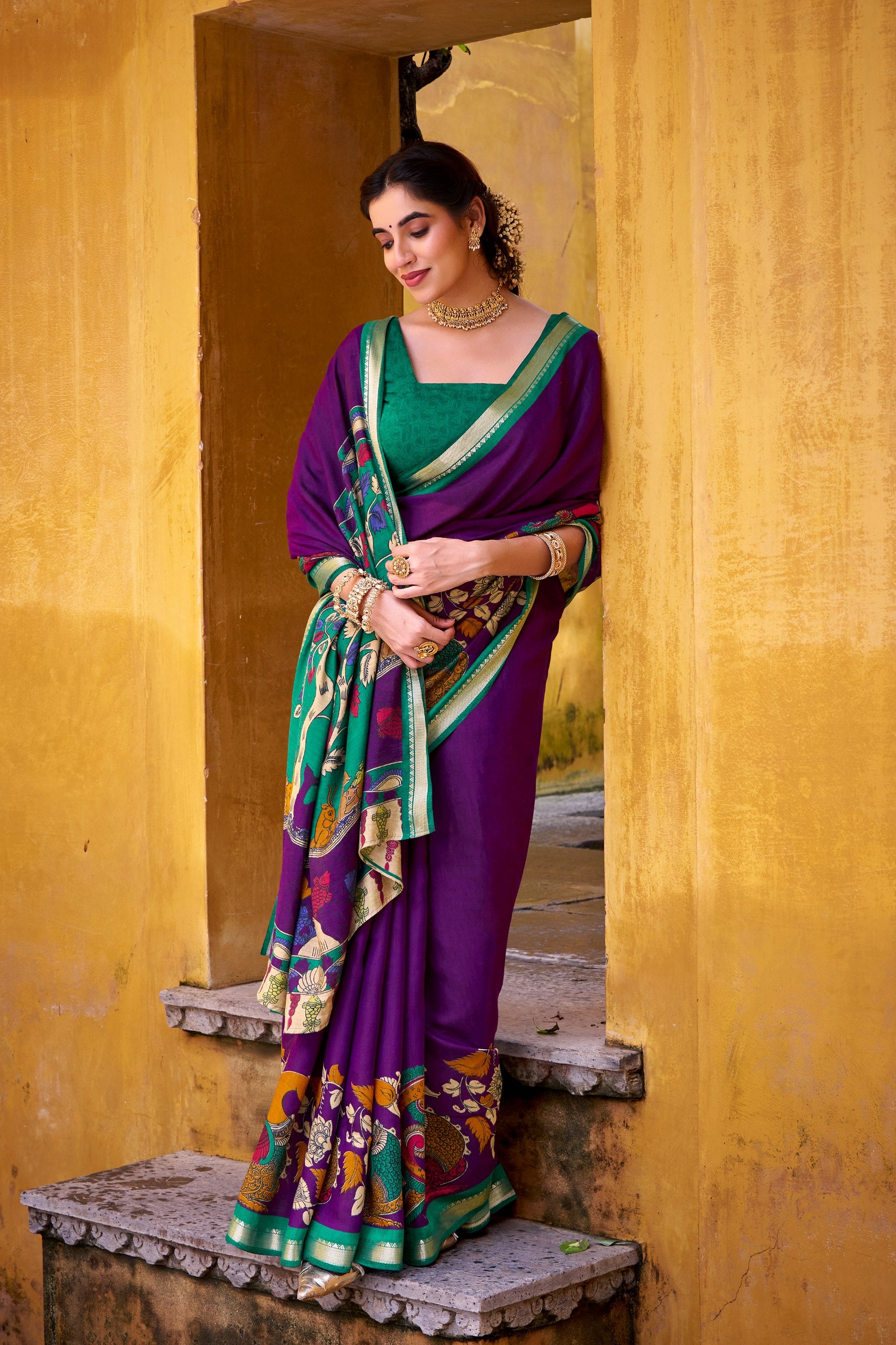 Kalamkari Saree