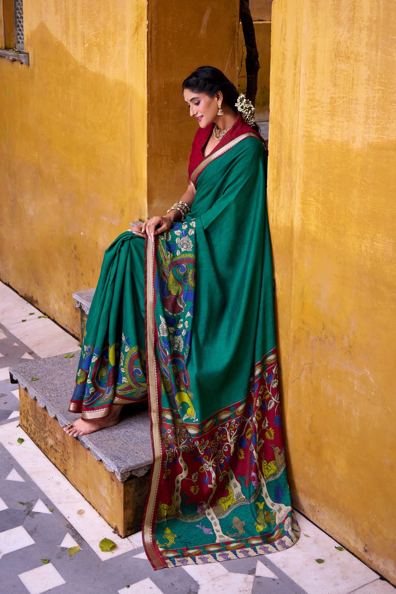 Kalamkari Saree