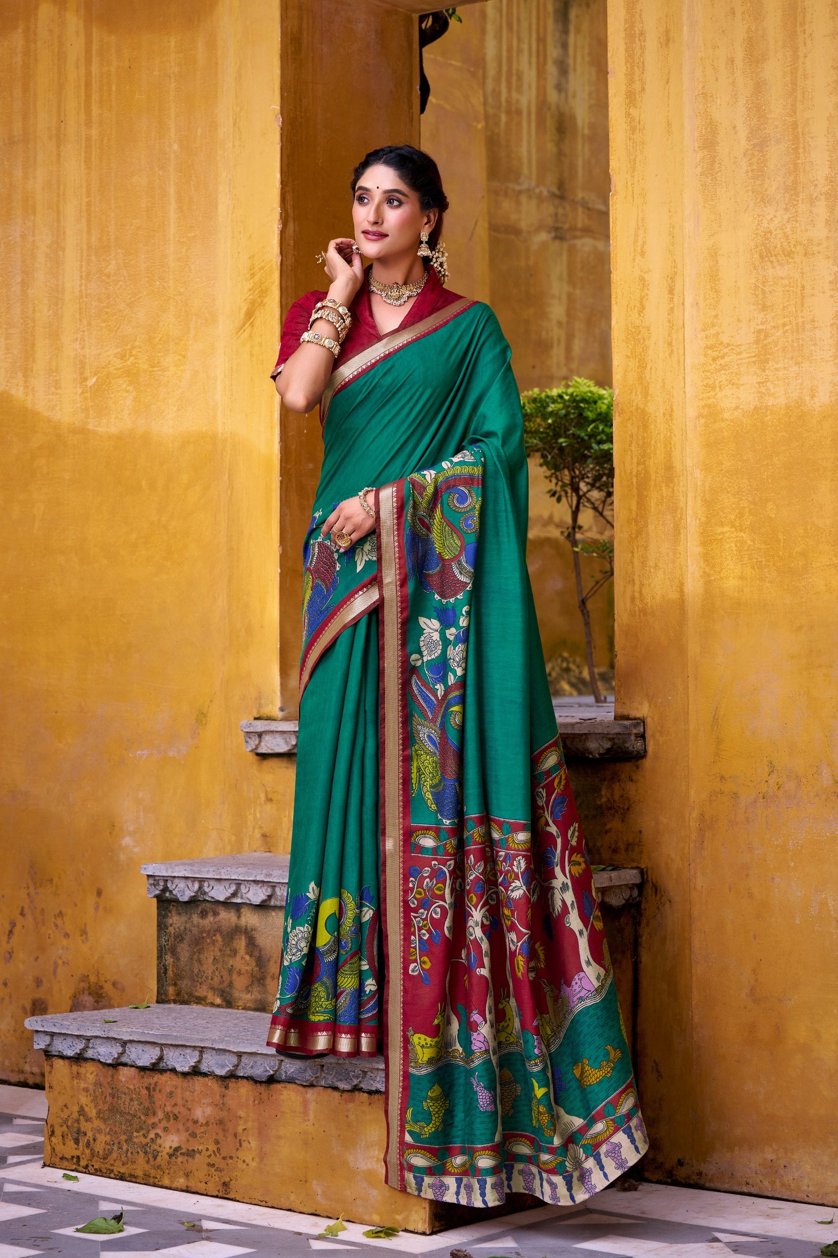 Kalamkari Saree