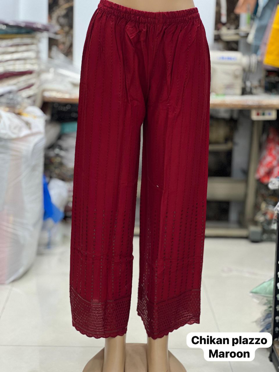 Chikankari Plazzo