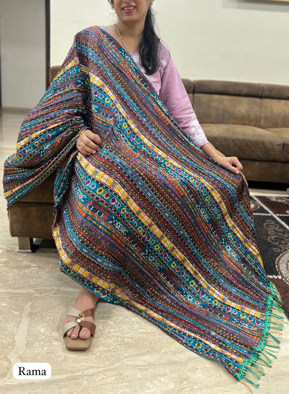 Printed Duppata