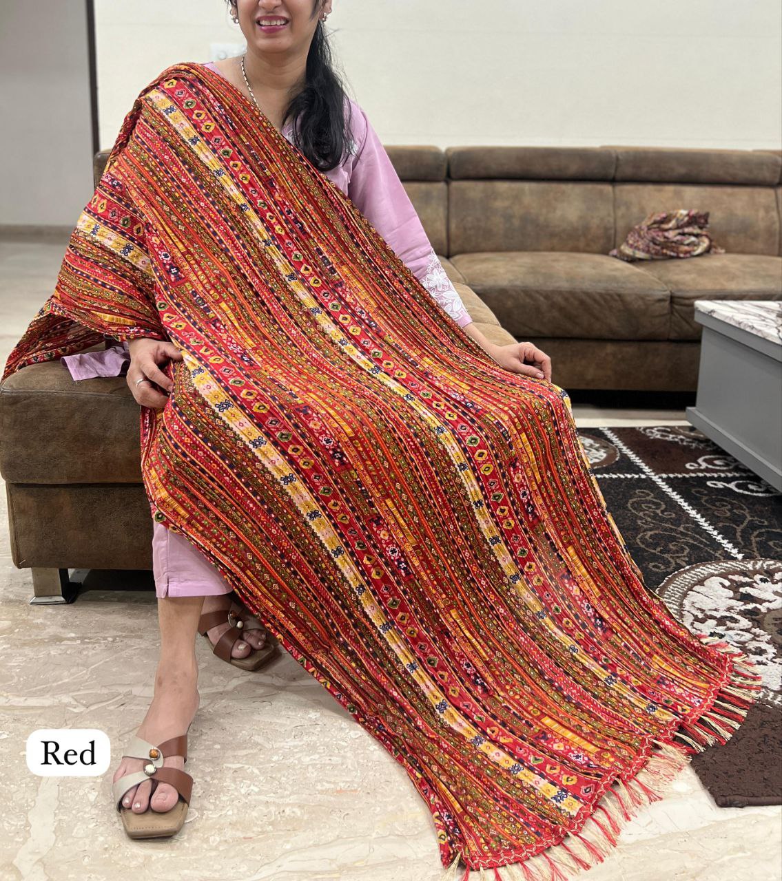 Printed Duppata