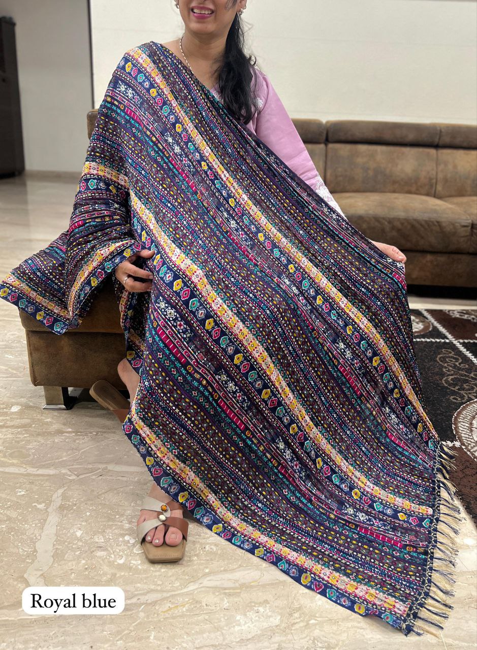 Printed Duppata