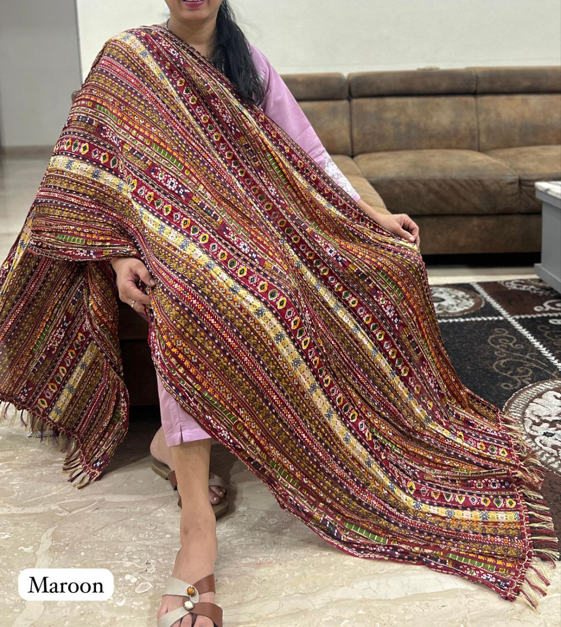 Printed Duppata