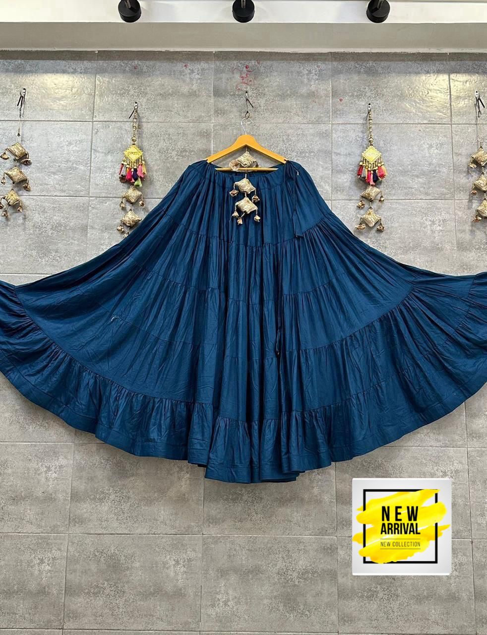 Rama Pure Reyon Cotton 10 Mtr Flair Navratri Lehenga Skirt