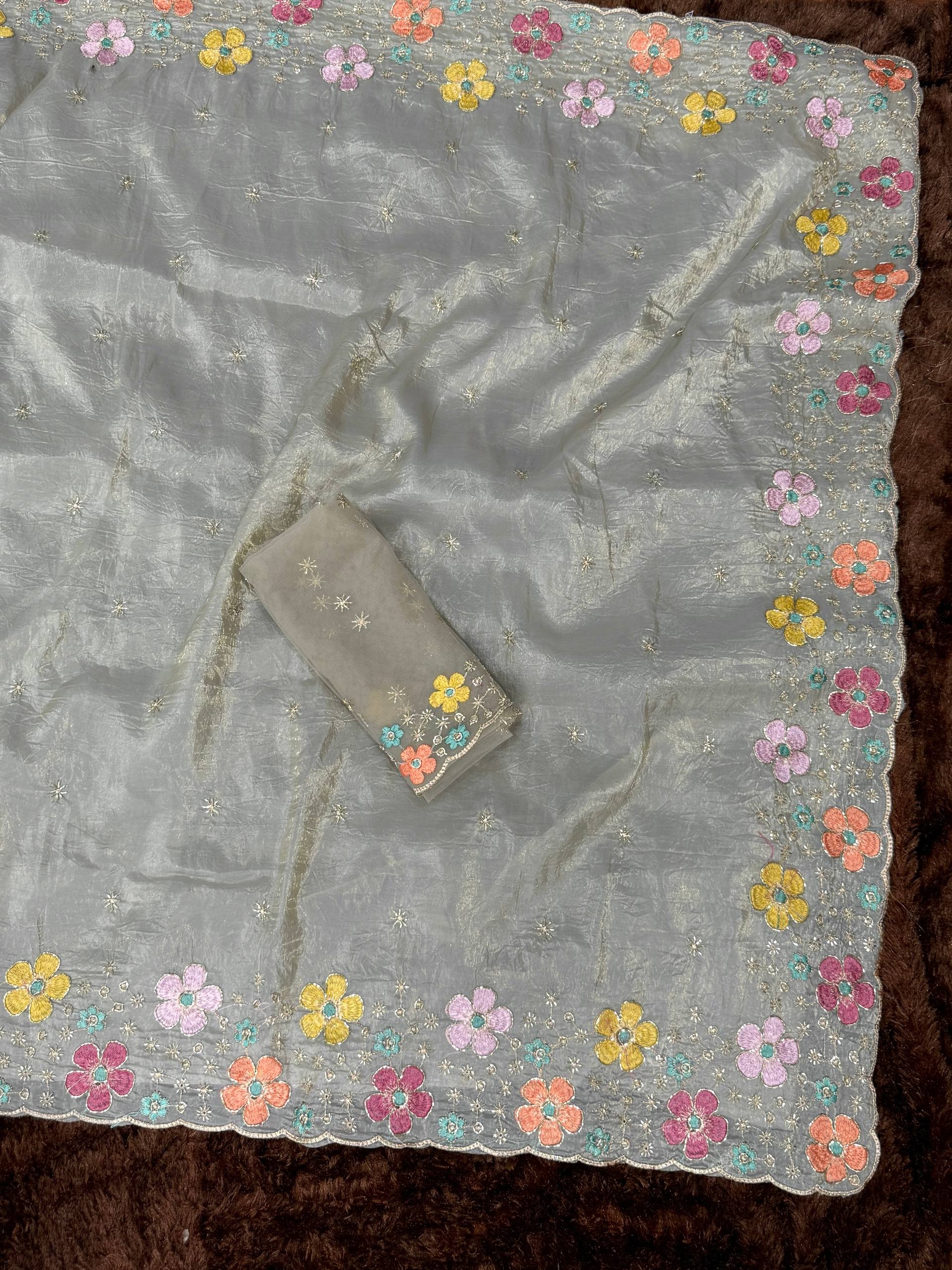Crush Silk Saree