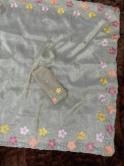 Crush Silk Saree