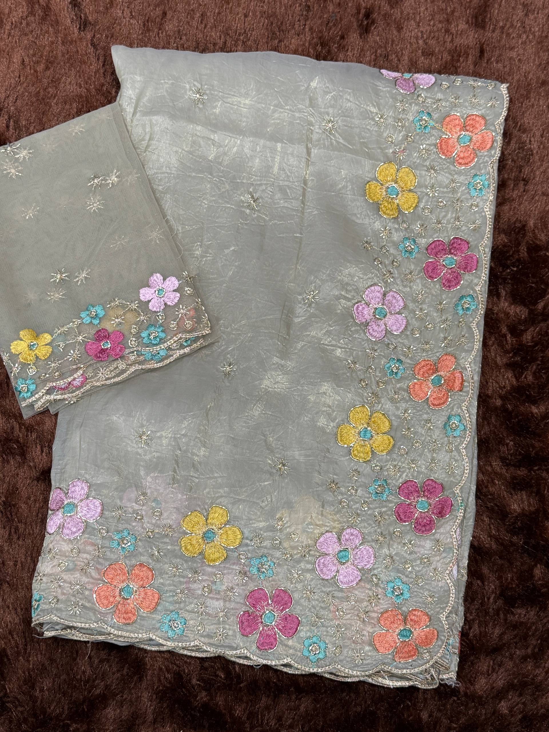 Crush Silk Saree
