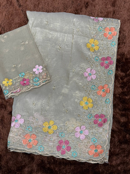 Crush Silk Saree