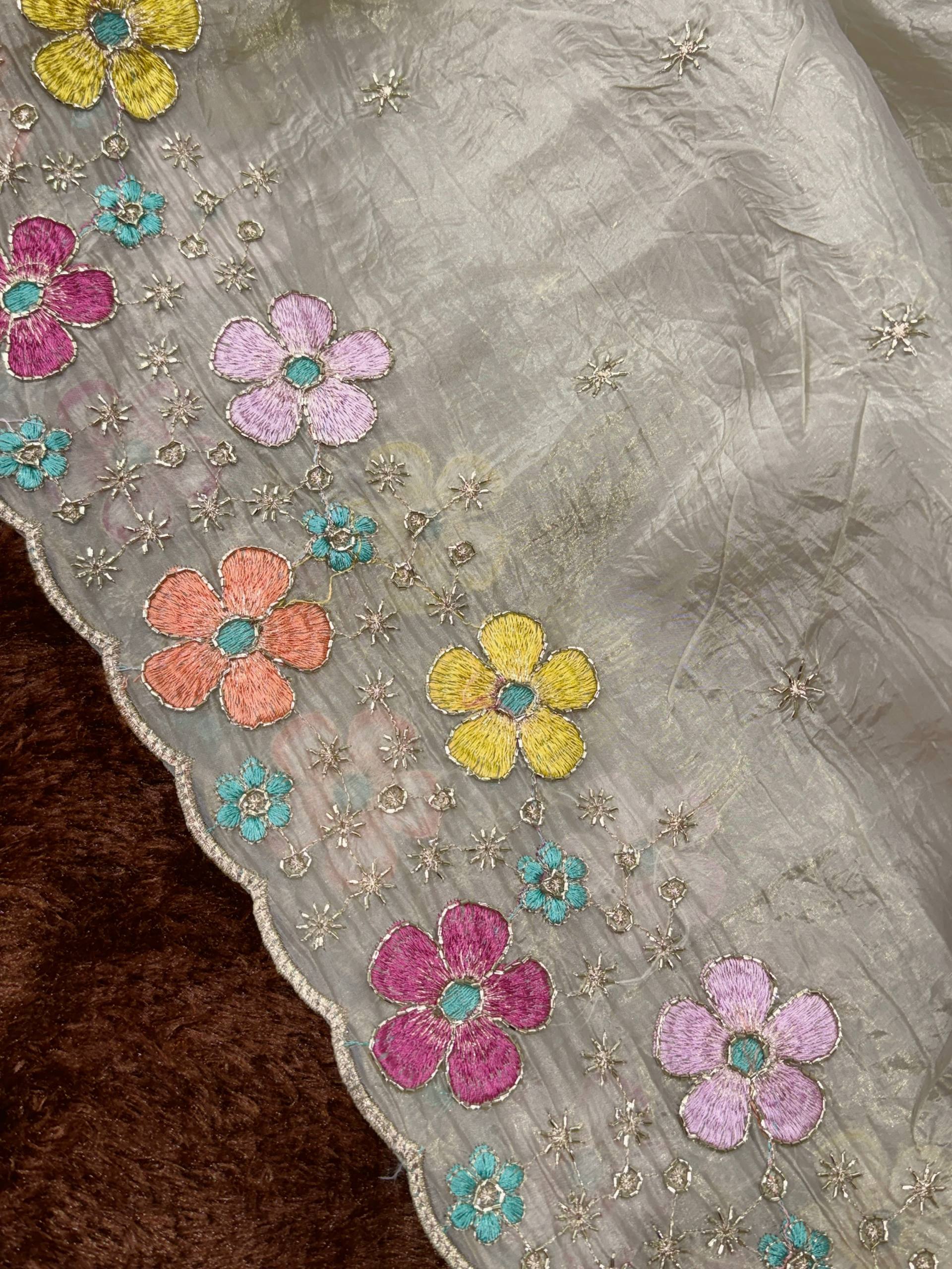 Crush Silk Saree