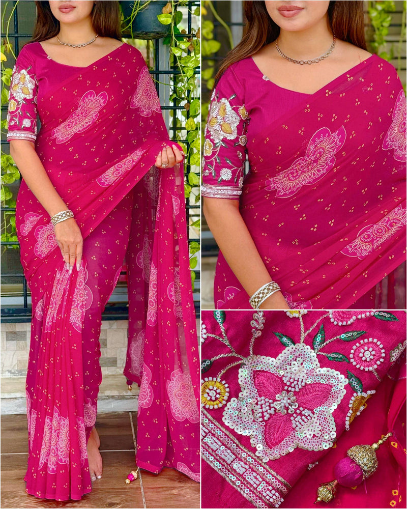 Georgette Saree