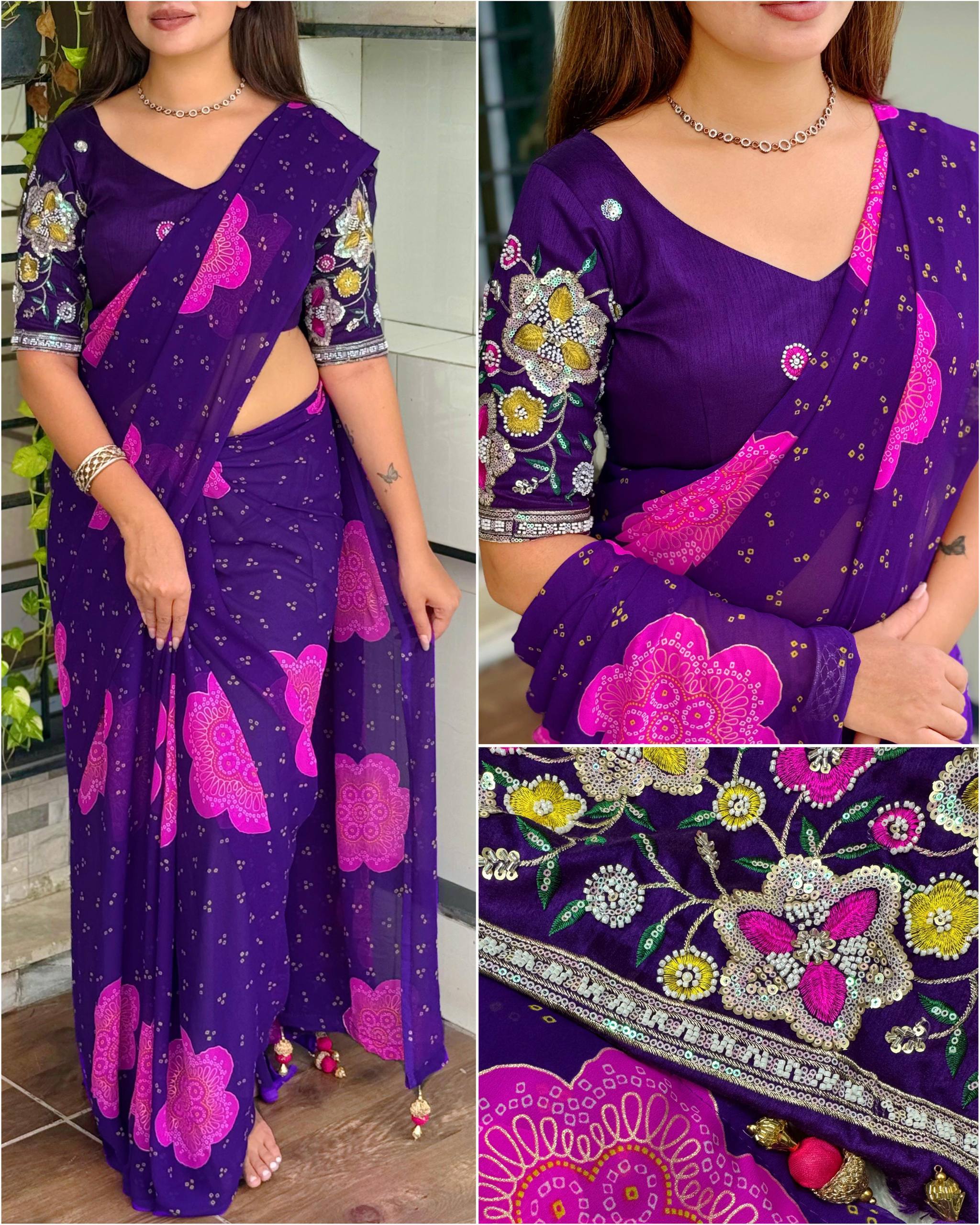 Georgette Saree