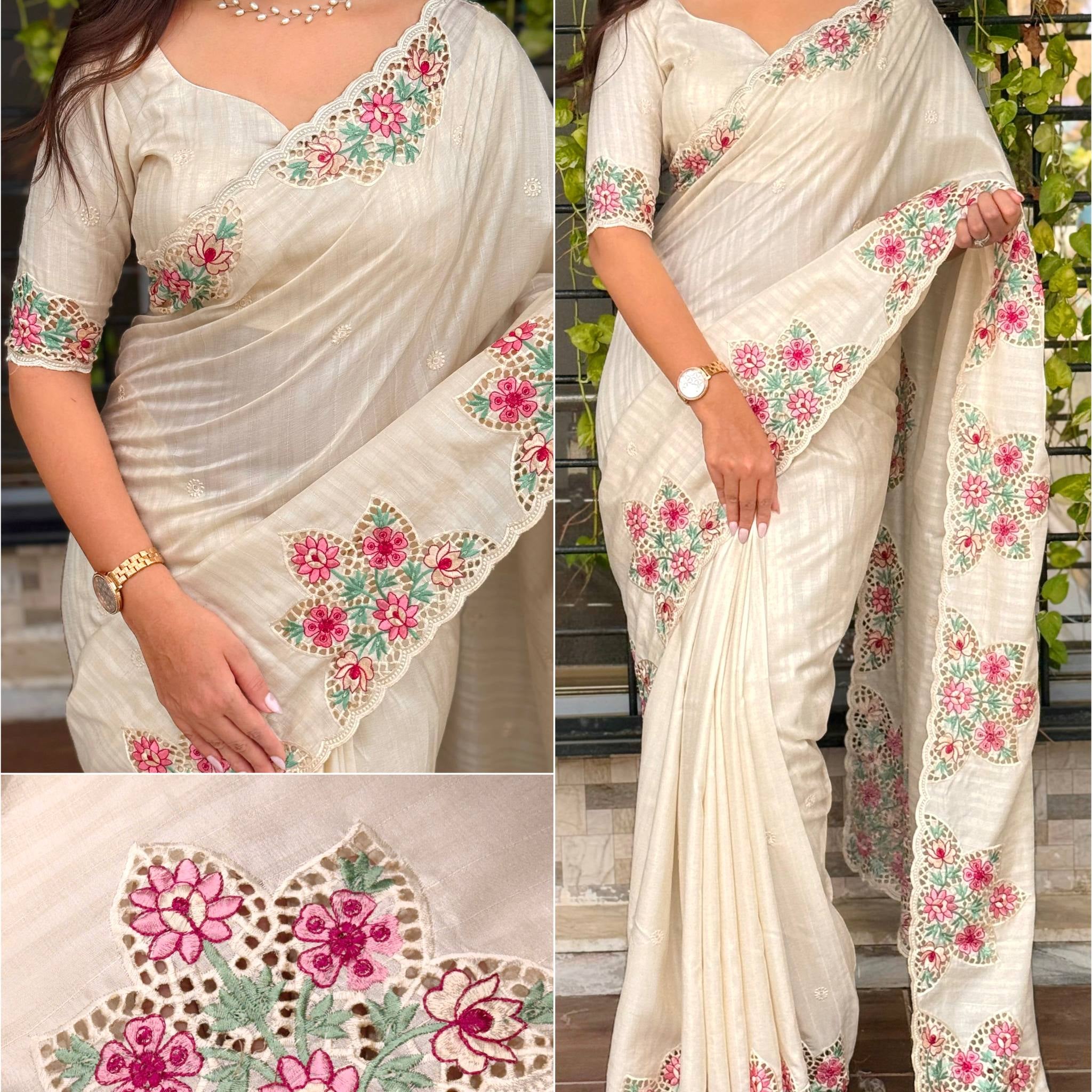 Tussar Cotton Saree