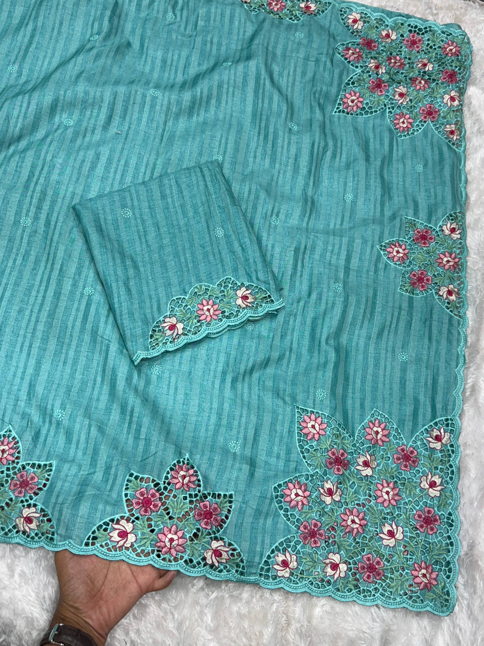 Tussar Cotton Saree