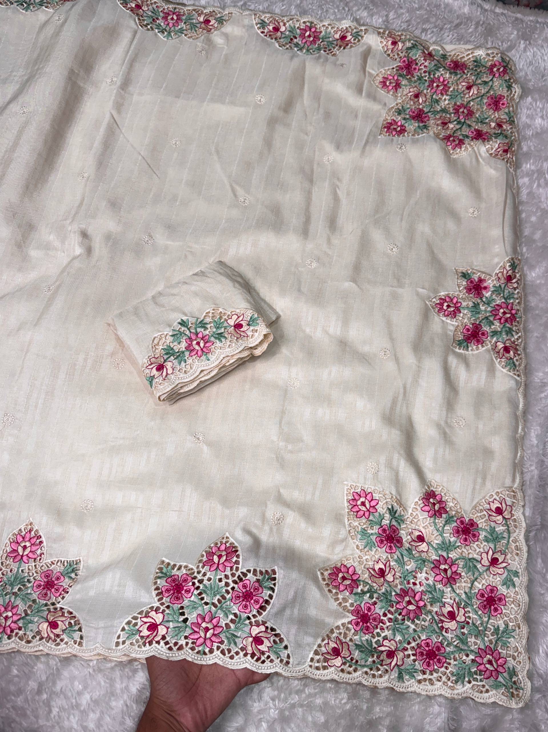 Tussar Cotton Saree