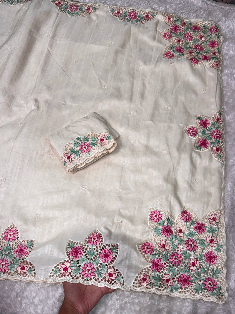 Tussar Cotton Saree
