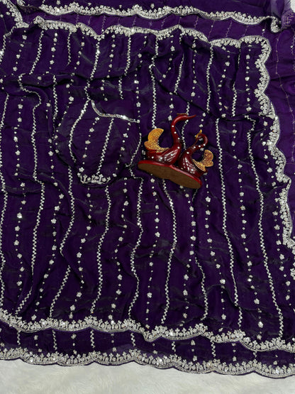 Sequins Saree