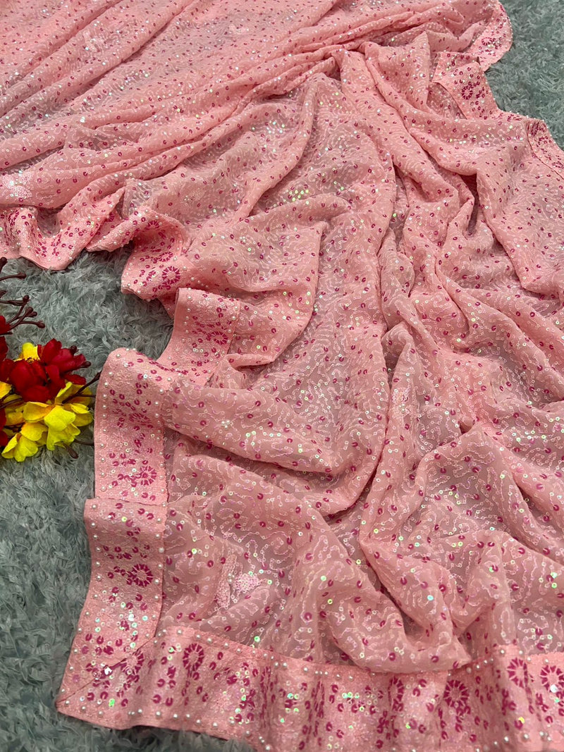 Sequins Saree