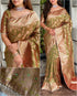 Mehendi Pure Soft Silk Banarasi Saree Banarasi Saree Anant Tex Exports Pvt.Ltd..