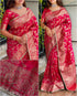 Red Pure Soft Silk Banarasi Saree Banarasi Saree Anant Tex Exports Pvt.Ltd..