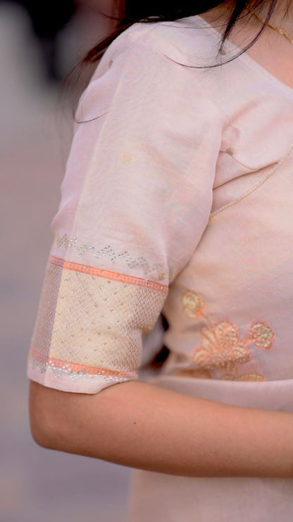 Pink Soft Pure Taspa Organza Saree Organza Saree Anant Tex Exports Pvt.Ltd..