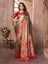 Golden Brown Pure Soft Tissue Banarasi Saree Banarasi Saree Anant Tex Exports Pvt.Ltd..