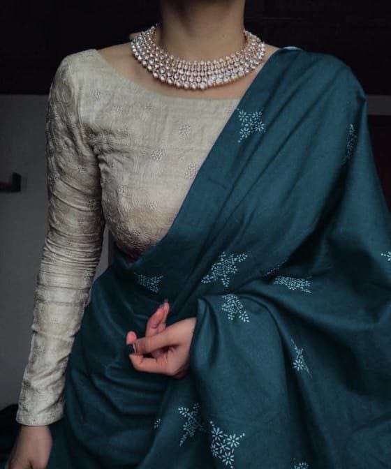 Daily Wear Pure Soft Chanderi Cotton Digital Print Saree Cotton saree Anant Tex Exports Pvt.Ltd..