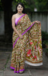 Green Pure Soft Cotton Bagru Block Print Saree Cotton saree Anant Tex Exports Pvt.Ltd..