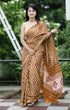 Orange Pure Soft Cotton Bagru Block Print Saree Cotton saree Anant Tex Exports Pvt.Ltd..