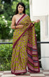 Mehandi Pure Soft Cotton Bagru Block Print Saree Cotton saree Anant Tex Exports Pvt.Ltd..