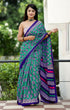Light Green Pure Soft Cotton Bagru Block Print Saree Cotton saree Anant Tex Exports Pvt.Ltd..