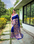 Blue Pure Paithani Silk Saree Paithani Saree Anant Tex Exports Pvt.Ltd..