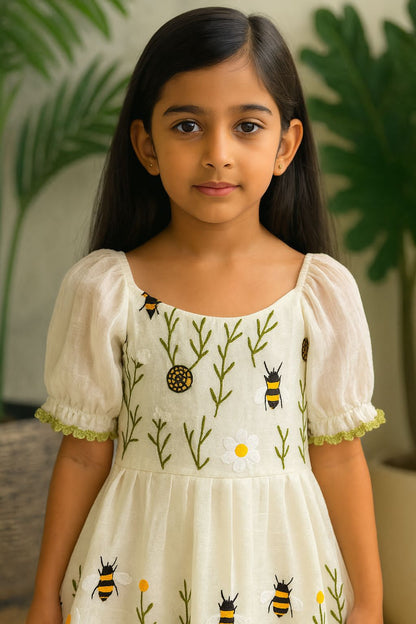 Cream Pure Crush Organza Kid&